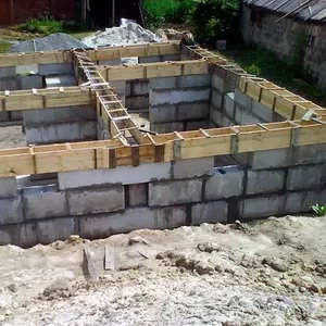 Строительство сборного ленточного фундамента и бетонного в Пензе
